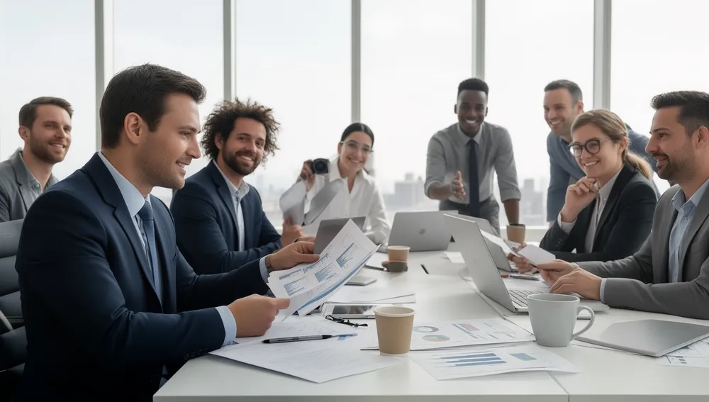 Financial advisor reviewing a corporate retirement plans strategy with a client