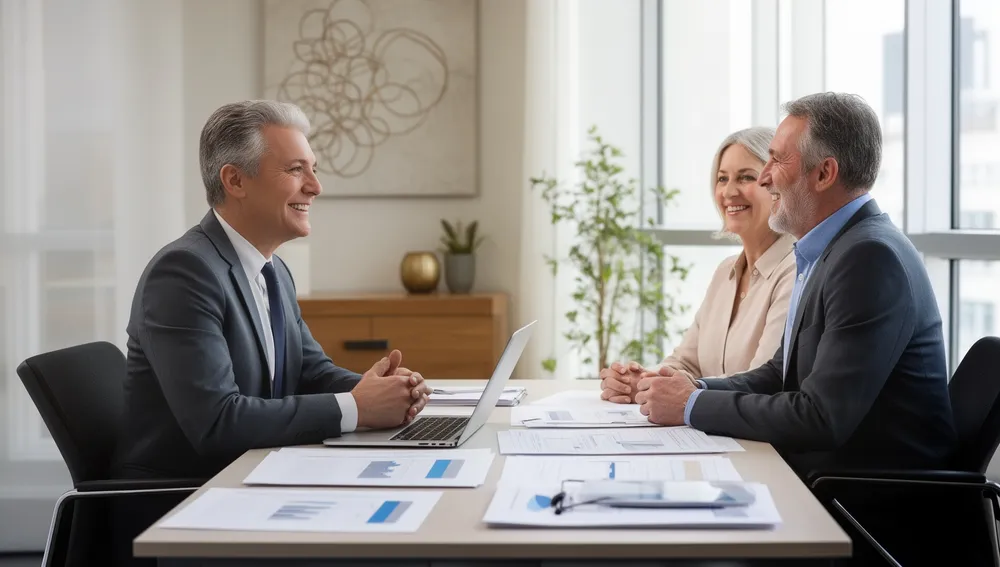 Clients meeting with a trusted financial planning advisor in Goodyear, AZ