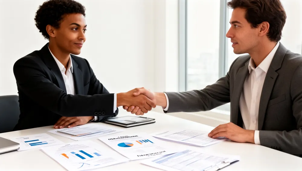 Financial advisor reviewing a risk management & insurance planning strategy with a client