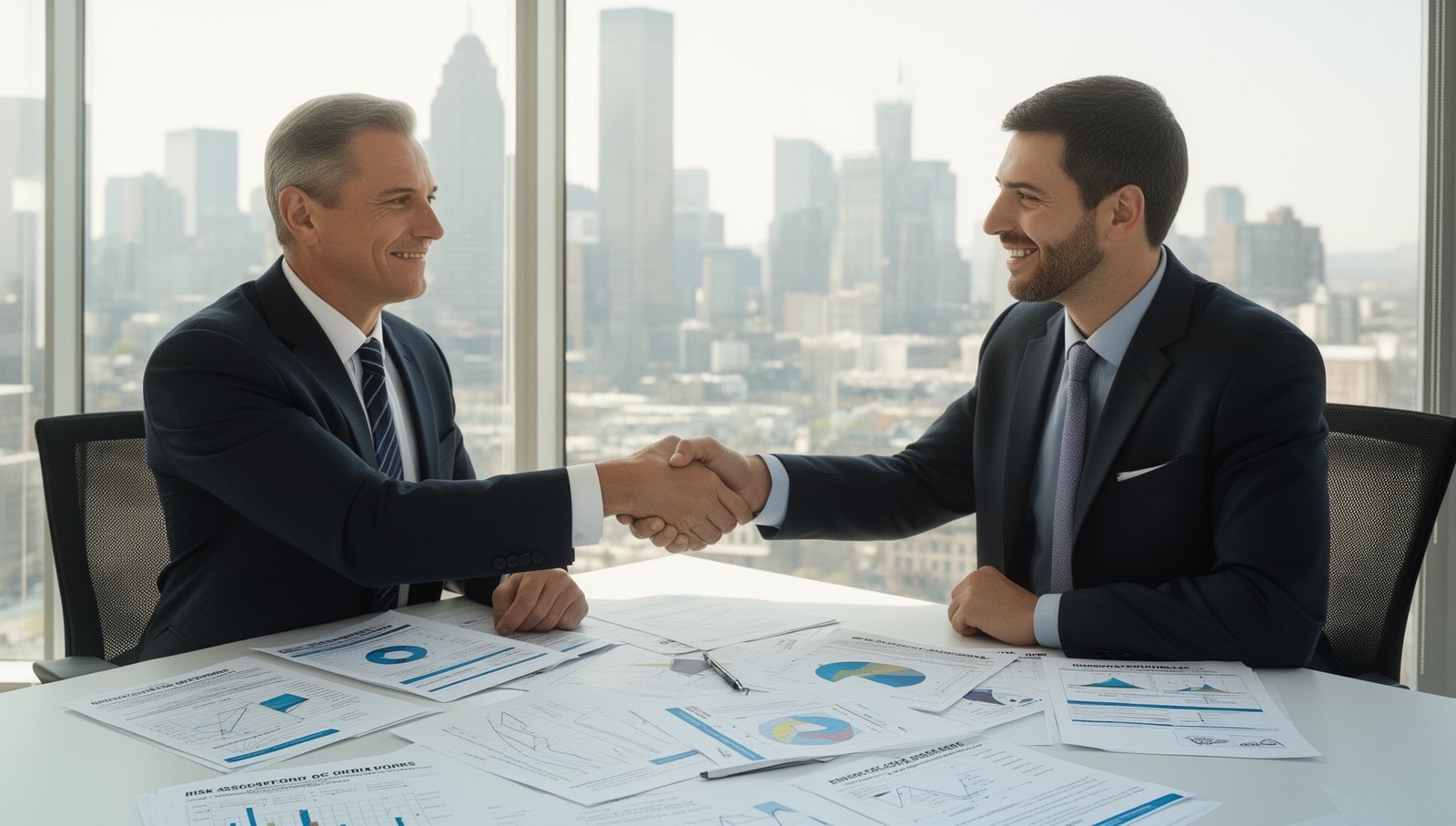 risk management and insurance planning hero banner professional meeting